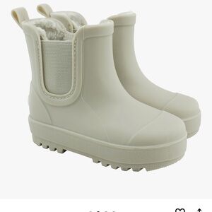 Bearpaw Taupe Ankle Rain Boots Toddler sz 3